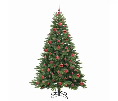 Dirbtinė Kalėdų Eglutė Su 300 Led Žalia 180 Cm Pe Ir Pvc