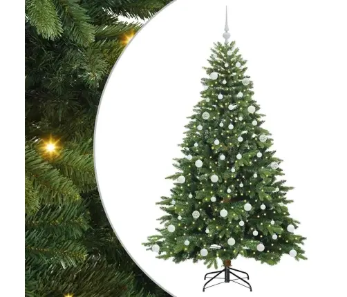 Mākslīgā Ziemassvētku Eglīte Su 300 Led Zaļa 180 Cm Pe Un Pvc Vidaxl