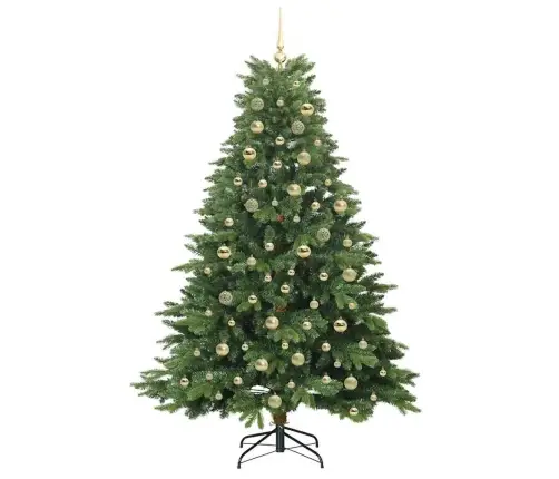 Mākslīgā Ziemassvētku Eglīte Su 300 Led Zaļa 180 Cm Pe Un Pvc Vidaxl