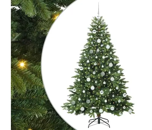 Mākslīgā Ziemassvētku Eglīte Su 300 Led Zaļa 180 Cm Pe Un Pvc Vidaxl