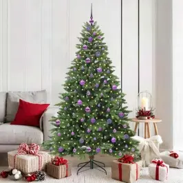 Mākslīgā Ziemassvētku Eglīte Su 300 Led Zaļa 180 Cm Pe Un Pvc Vidaxl