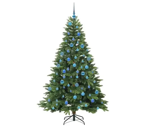 Tehisjõulupuu Koos 300 Led-Iga Roheline 180 Cm Pe Ja Pvc