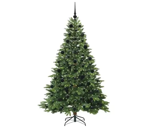 Mākslīgā Ziemassvētku Eglīte Su 300 Led Zaļa 210 Cm Pe Un Pvc Vidaxl