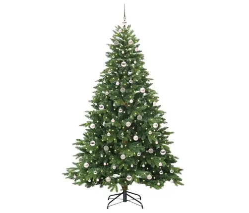 Mākslīgā Ziemassvētku Eglīte Su 300 Led Zaļa 210 Cm Pe Un Pvc Vidaxl