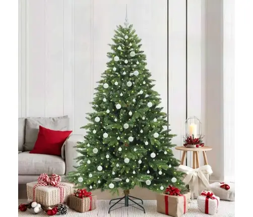 Mākslīgā Ziemassvētku Eglīte Su 300 Led Zaļa 210 Cm Pe Un Pvc Vidaxl