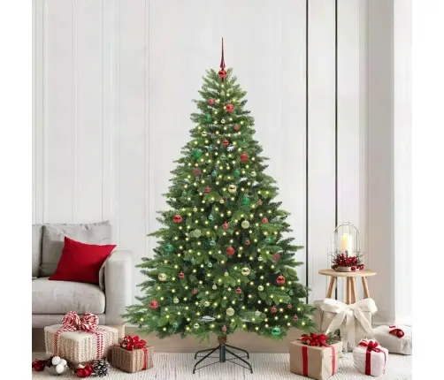 Mākslīgā Ziemassvētku Eglīte Su 300 Led Zaļa 210 Cm Pe Un Pvc Vidaxl