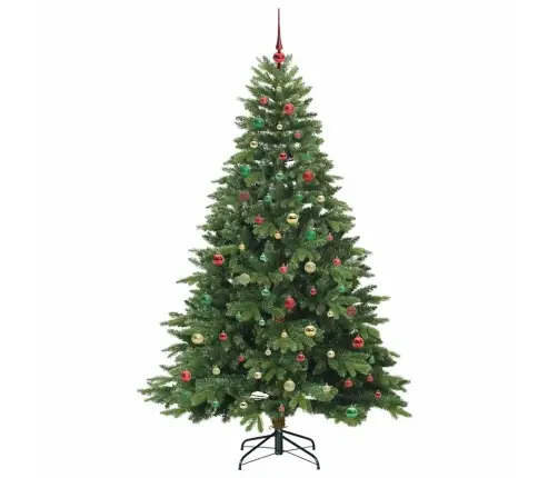 Mākslīgā Ziemassvētku Eglīte Su 300 Led Zaļa 210 Cm Pe Un Pvc Vidaxl