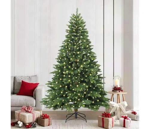 Mākslīgā Ziemassvētku Eglīte Su 300 Led Zaļa 240 Cm Pe Un Pvc Vidaxl Mākslīgā Ziemassvētku Eglīte Su 300 Led Zaļa 240 Cm Pe Un Pvc Vidaxl