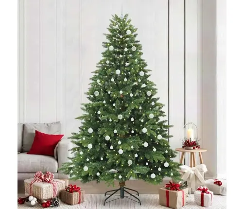 Mākslīgā Ziemassvētku Eglīte Su 300 Led Zaļa 240 Cm Pe Un Pvc Vidaxl