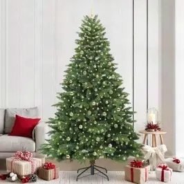 Tehisjõulupuu Koos 300 Led-Iga Roheline 240 Cm Pe Ja Pvc
