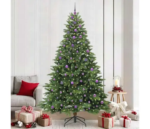 Tehisjõulupuu Koos 300 Led-Iga Roheline 240 Cm Pe Ja Pvc