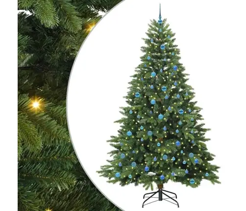 Mākslīgā Ziemassvētku Eglīte Su 300 Led Zaļa 240 Cm Pe Un Pvc Vidaxl