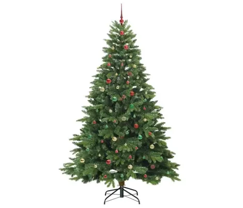 Tehisjõulupuu Koos 300 Led-Iga Roheline 240 Cm Pe Ja Pvc
