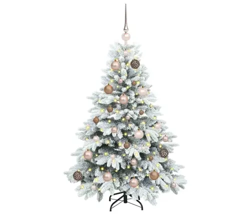 Tehisjõulupuu Koos 150 Led-Iga Roheline 120 Cm Pe Ja Pvc