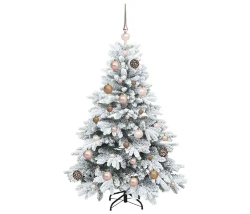Tehisjõulupuu Koos 150 Led-Iga Roheline 120 Cm Pe Ja Pvc