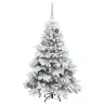 Tehisjõulupuu Koos 150 Led-Iga Roheline 120 Cm Pe Ja Pvc