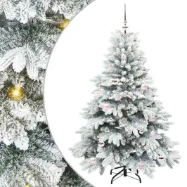 Dirbtinė Kalėdų Eglutė Su 150 Led Žalia 150 Cm Pe Ir Pvc