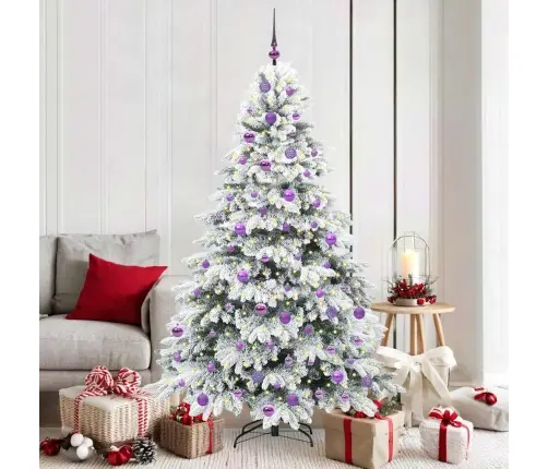 Dirbtinė Kalėdų Eglutė Su 300 Led Žalia 180 Cm Pe Ir Pvc