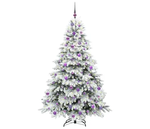 Dirbtinė Kalėdų Eglutė Su 300 Led Žalia 180 Cm Pe Ir Pvc