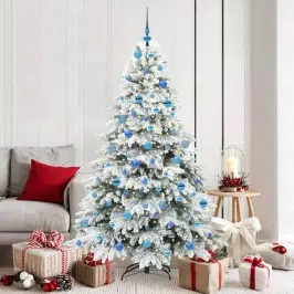 Dirbtinė Kalėdų Eglutė Su 300 Led Žalia 180 Cm Pe Ir Pvc