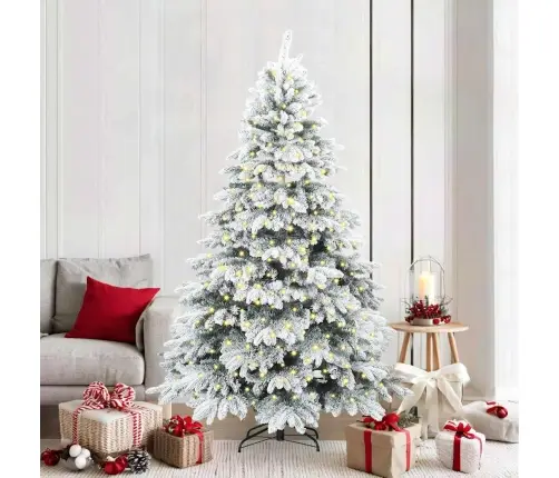Tehisjõulupuu Koos 300 Led-Iga Roheline 210 Cm Pe Ja Pvc