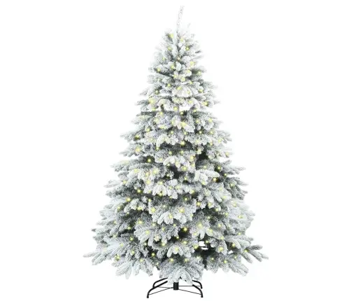 Tehisjõulupuu Koos 300 Led-Iga Roheline 210 Cm Pe Ja Pvc