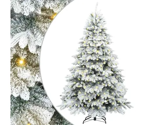 Tehisjõulupuu Koos 300 Led-Iga Roheline 210 Cm Pe Ja Pvc