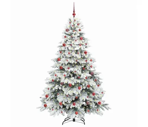 Dirbtinė Kalėdų Eglutė Su 300 Led Balta 210 Cm Pe Ir Pvc