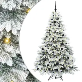 Mākslīgā Ziemassvētku Eglīte Su 300 Led Zaļa 210 Cm Pe Un Pvc Vidaxl