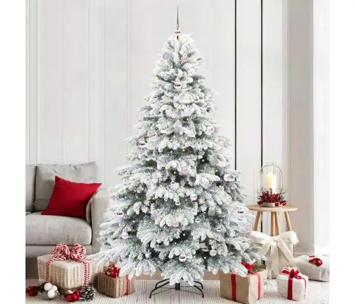 Mākslīgā Ziemassvētku Eglīte Su 300 Led Zaļa 210 Cm Pe Un Pvc Vidaxl