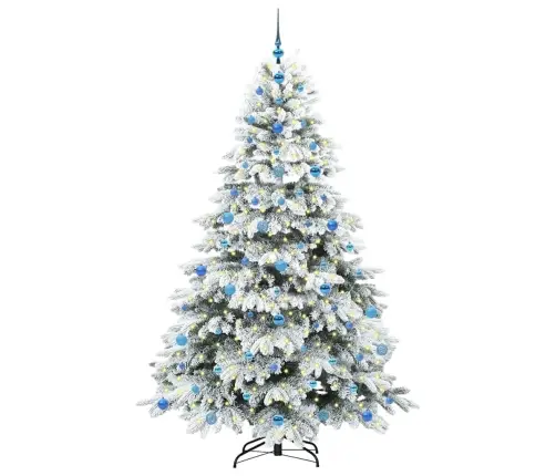 Mākslīgā Ziemassvētku Eglīte Su 300 Led Zaļa 210 Cm Pe Un Pvc Vidaxl