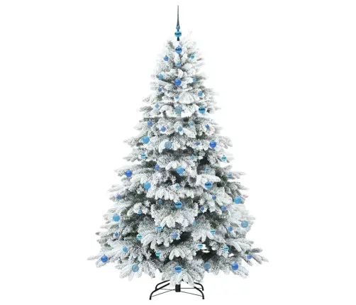 Mākslīgā Ziemassvētku Eglīte Su 300 Led Zaļa 210 Cm Pe Un Pvc Vidaxl