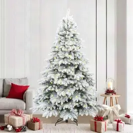 Tehisjõulupuu Koos 300 Led-Iga Roheline 240 Cm Pe Ja Pvc