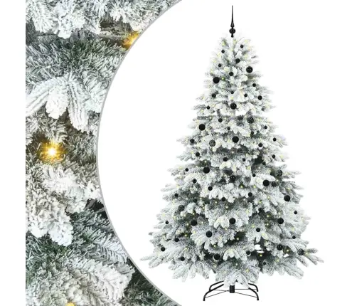 Mākslīgā Ziemassvētku Eglīte Su 300 Led Zaļa 240 Cm Pe Un Pvc Vidaxl