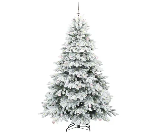 Tehisjõulupuu Koos 300 Led-Iga Roheline 240 Cm Pe Ja Pvc