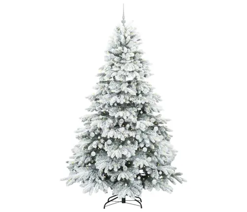 Dirbtinė Kalėdų Eglutė Su 300 Led Žalia 240 Cm Pe Ir Pvc