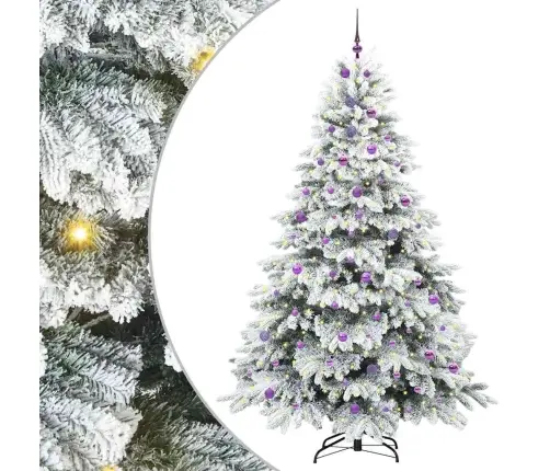 Tehisjõulupuu Koos 300 Led-Iga Roheline 240 Cm Pe Ja Pvc