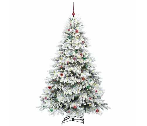 Tehisjõulupuu Koos 300 Led-Iga Roheline 240 Cm Pe Ja Pvc