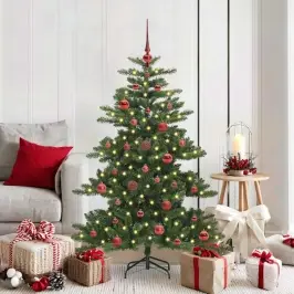 Kunstlik Kokkupandav Jõulupuu Koos 150 Led-Iga 150 Cm Pvc