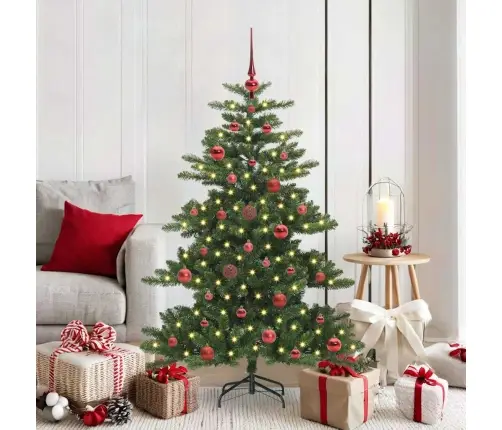 Kunstlik Kokkupandav Jõulupuu Koos 150 Led-Iga 150 Cm Pvc