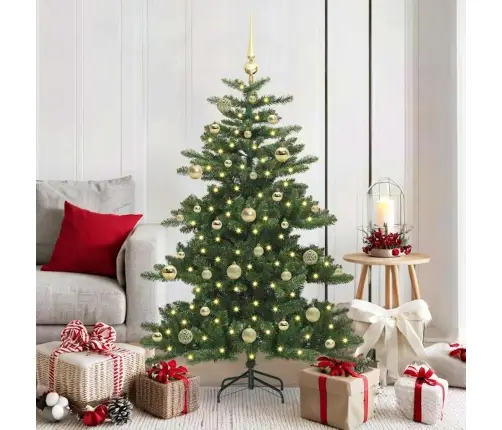 Mākslīgā Saliekamā Ziemassvētku Egle With Leds 150Cm Pvc Vidaxl Mākslīgā Saliekamā Ziemassvētku Egle With Leds 150Cm Pvc Vidaxl