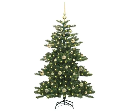 Mākslīgā Saliekamā Ziemassvētku Egle With Leds 150Cm Pvc Vidaxl Mākslīgā Saliekamā Ziemassvētku Egle With Leds 150Cm Pvc Vidaxl