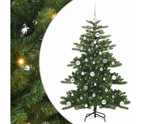 Dirbtinė Sulankstoma Kalėdų Eglutė Su 150 Led 150 Cm Pvc