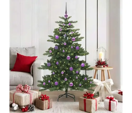 Mākslīgā Saliekamā Ziemassvētku Egle With Leds 150Cm Pvc Vidaxl