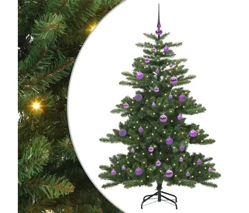 Mākslīgā Saliekamā Ziemassvētku Egle With Leds 150Cm Pvc Vidaxl