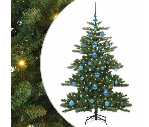 Mākslīgā Saliekamā Ziemassvētku Egle With Leds 150Cm Pvc Vidaxl