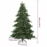 Mākslīgā Saliekamā Ziemassvētku Egle Ar 300 Led Zaļa 180 Cm Pvc Vidaxl Mākslīgā Saliekamā Ziemassvētku Egle Ar 300 Led Zaļa 180 Cm Pvc Vidaxl
