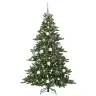 Mākslīgā Saliekamā Ziemassvētku Egle Ar 300 Led Zaļa 180 Cm Pvc Vidaxl