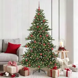 Mākslīgā Saliekamā Ziemassvētku Egle Su 300 Led 180 Cm Pvc Vidaxl Mākslīgā Saliekamā Ziemassvētku Egle Su 300 Led 180 Cm Pvc Vidaxl
