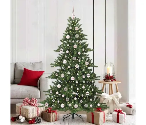 Dirbtinė Sulankstoma Kalėdų Eglutė Su 300 Led Žalia 180 Cm Pvc